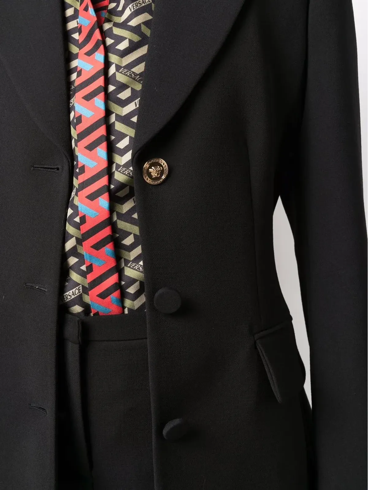 Versace ベルテッド・シングルブレスト ブレザー - 画像5