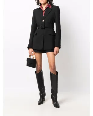 Versace ベルテッド・シングルブレスト ブレザー - サムネイル2