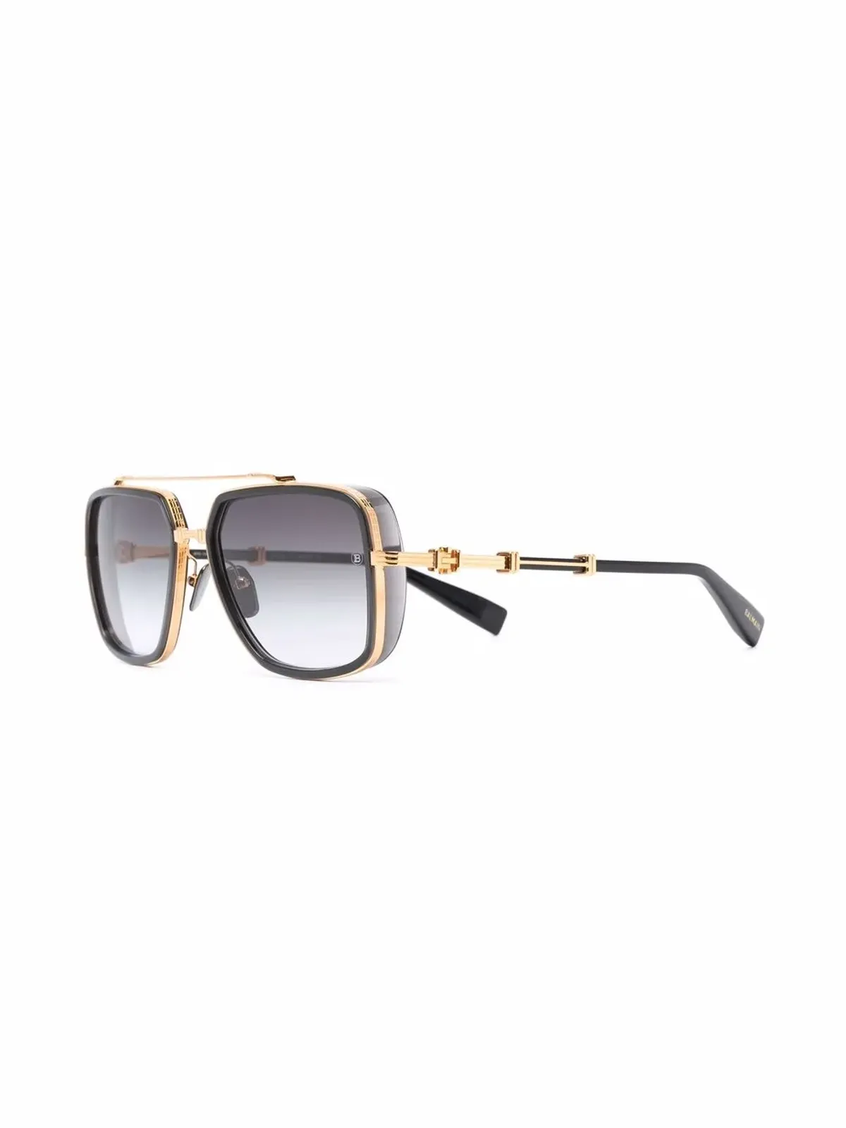 Balmain Eyewear グラデーションフレーム パイロットサングラス - ゴールド - 画像2