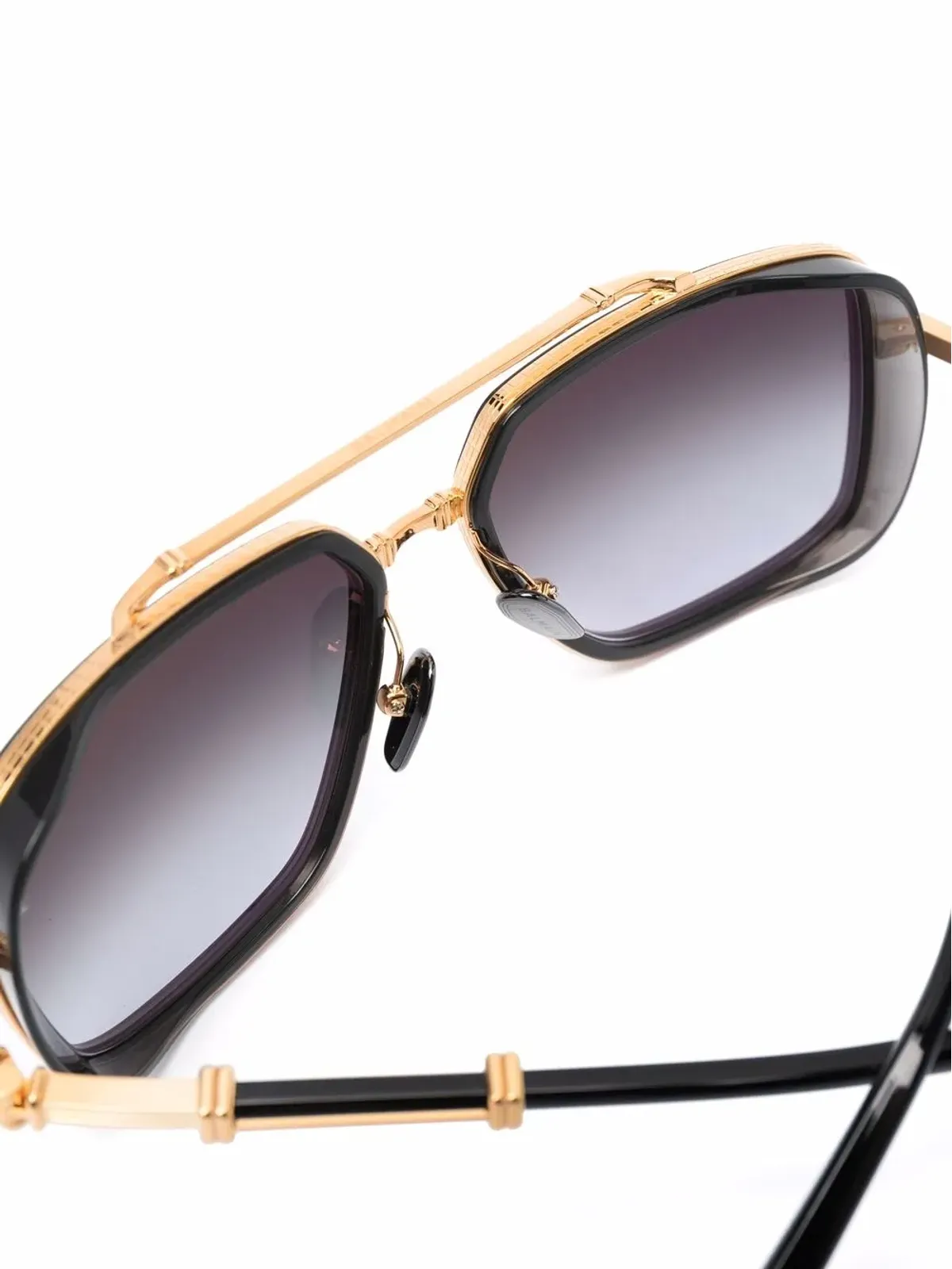 Balmain Eyewear グラデーションフレーム パイロットサングラス - ゴールド - 画像3