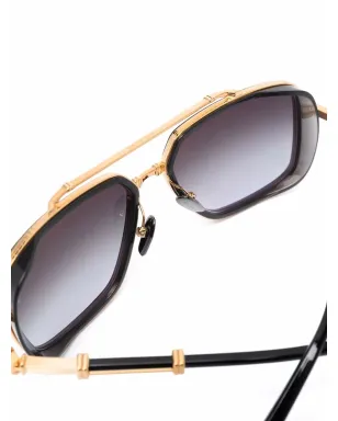 Balmain Eyewear グラデーションフレーム パイロットサングラス - ゴールド - サムネイル3
