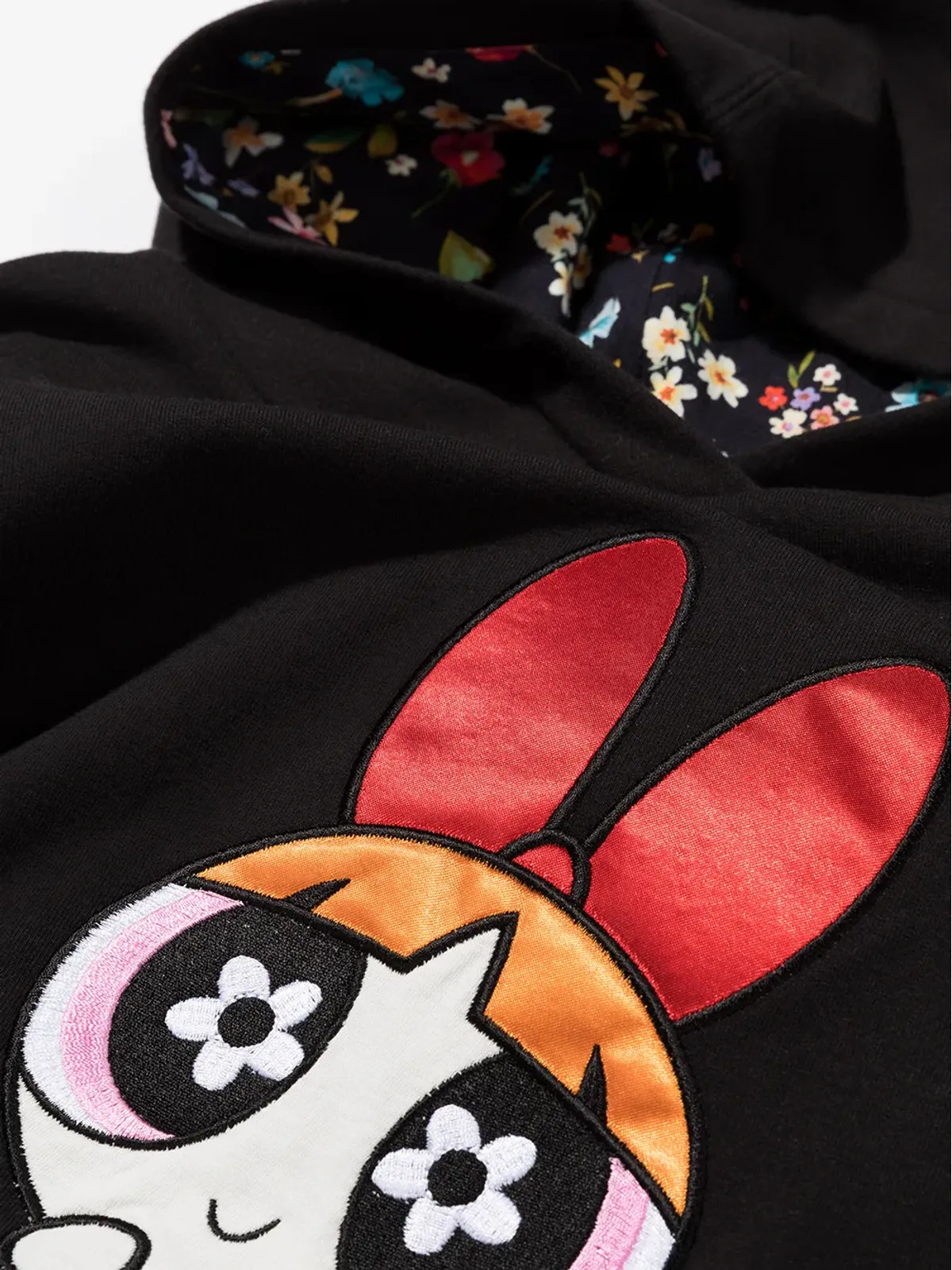 Monnalisa ブロッサムプリント スウェットドレス - ブラック - 画像3