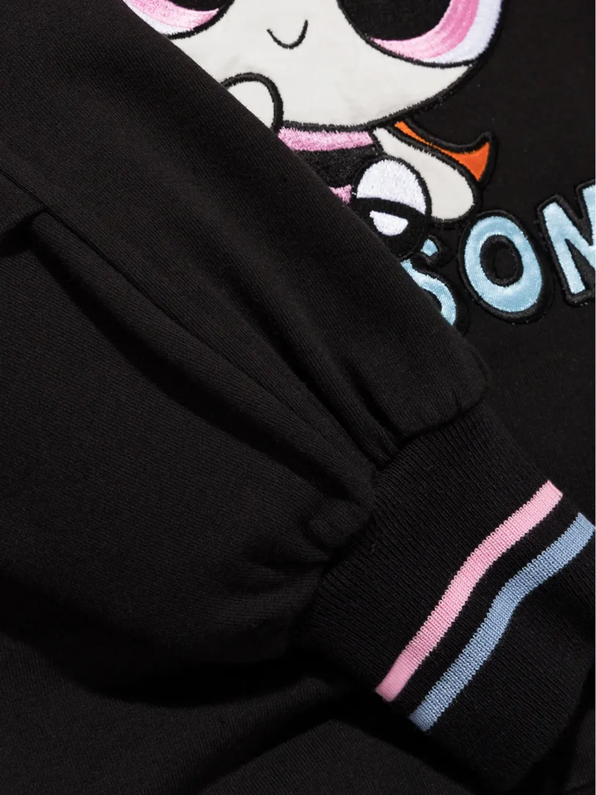Monnalisa ブロッサムプリント スウェットドレス - ブラック - 画像4