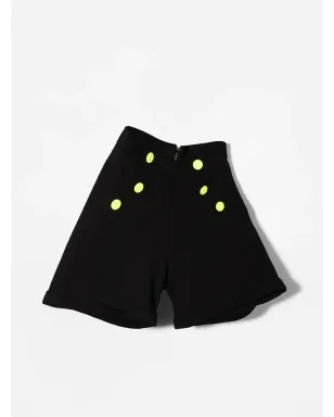 Balmain Kids 黄色のデコラティブボタンショーツ - サムネイル2