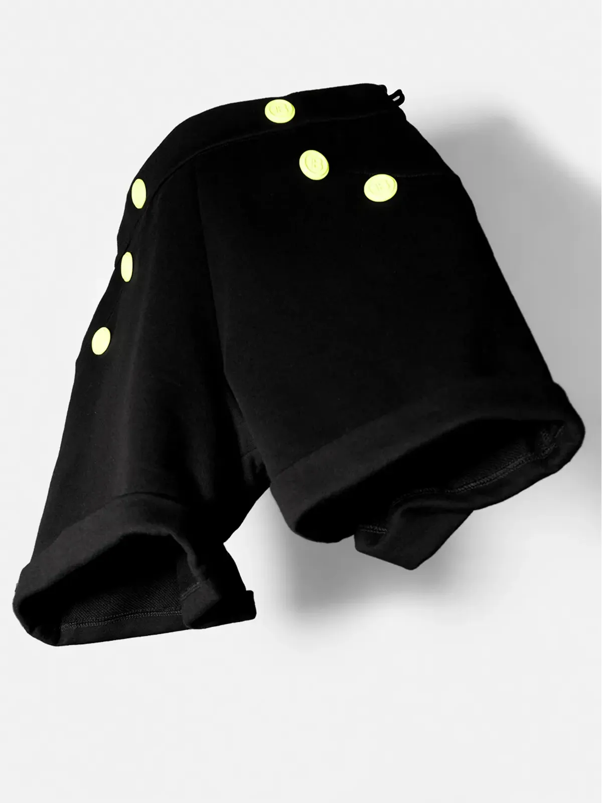 Balmain Kids 黄色のデコラティブボタンショーツ - 画像4