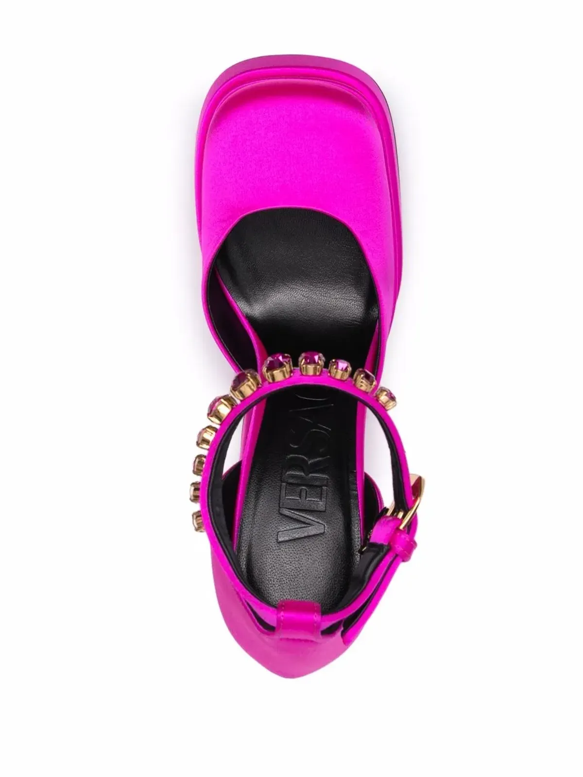 Versace メデューサヘッド チャーム プラットフォームサンダル - 画像4