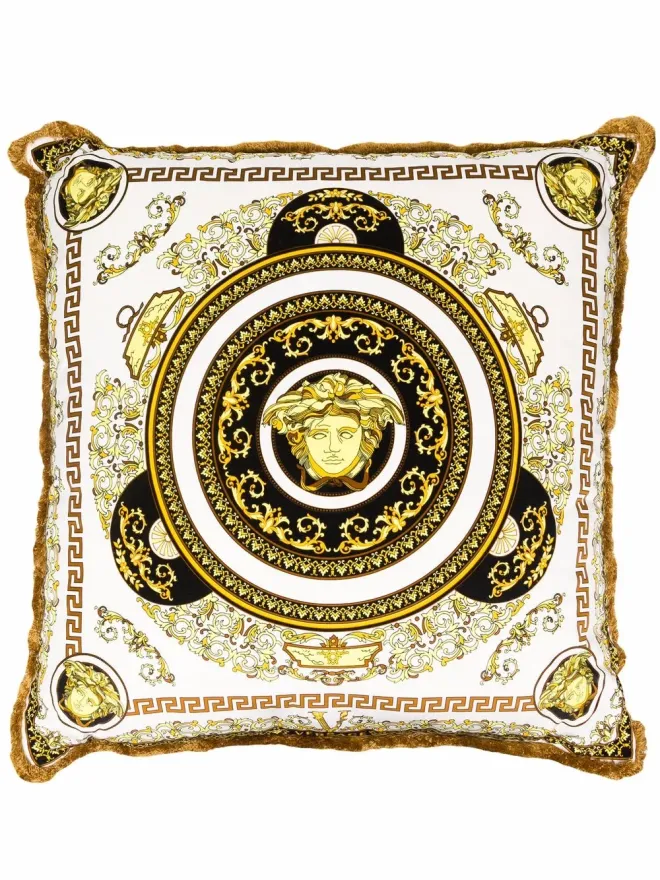 VERSACE Versace メデューサヘッド柄スクエアクッションの商品画像