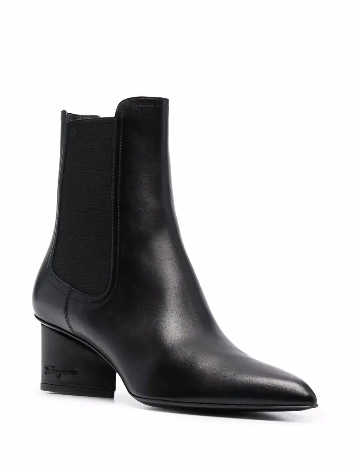 Ferragamo ロゴエンボス ヒール チェルシーブーツ - 画像2