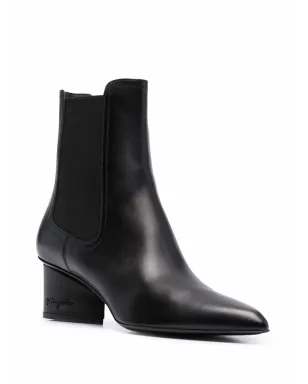 Ferragamo ロゴエンボス ヒール チェルシーブーツ - サムネイル2