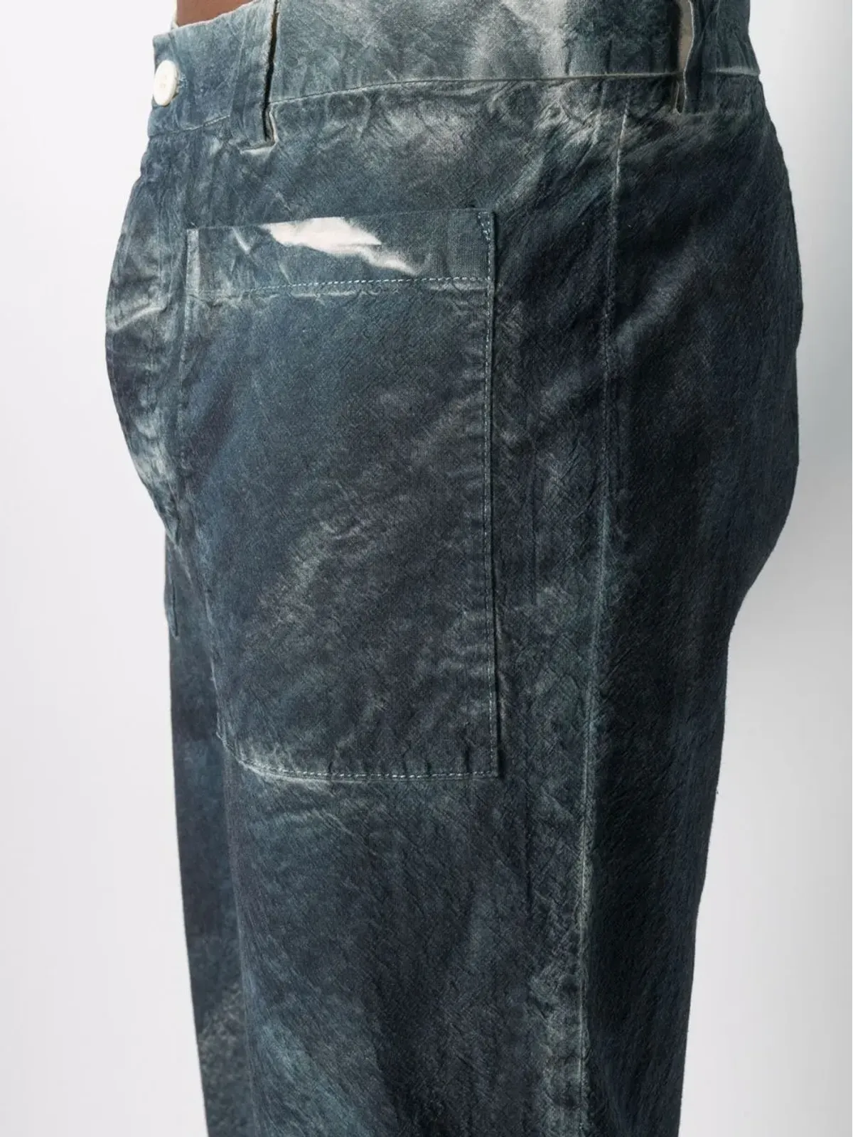Sunnei ブリーチ加工のクロップドパンツ - Blue - 画像5