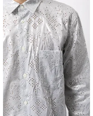 Comme Des Garçons パンチングディテール ロングシャツ - サムネイル5