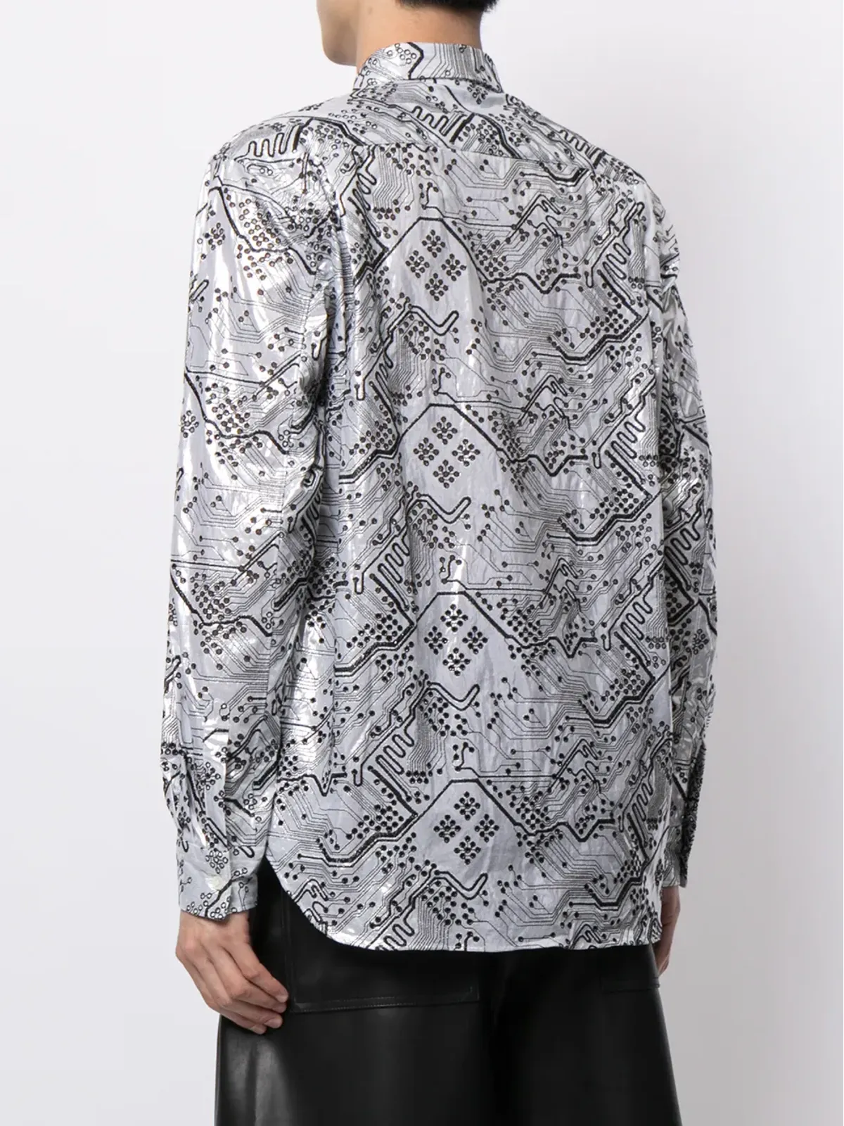 Comme Des Garçons パンチングディテール コットンシャツ - 画像4