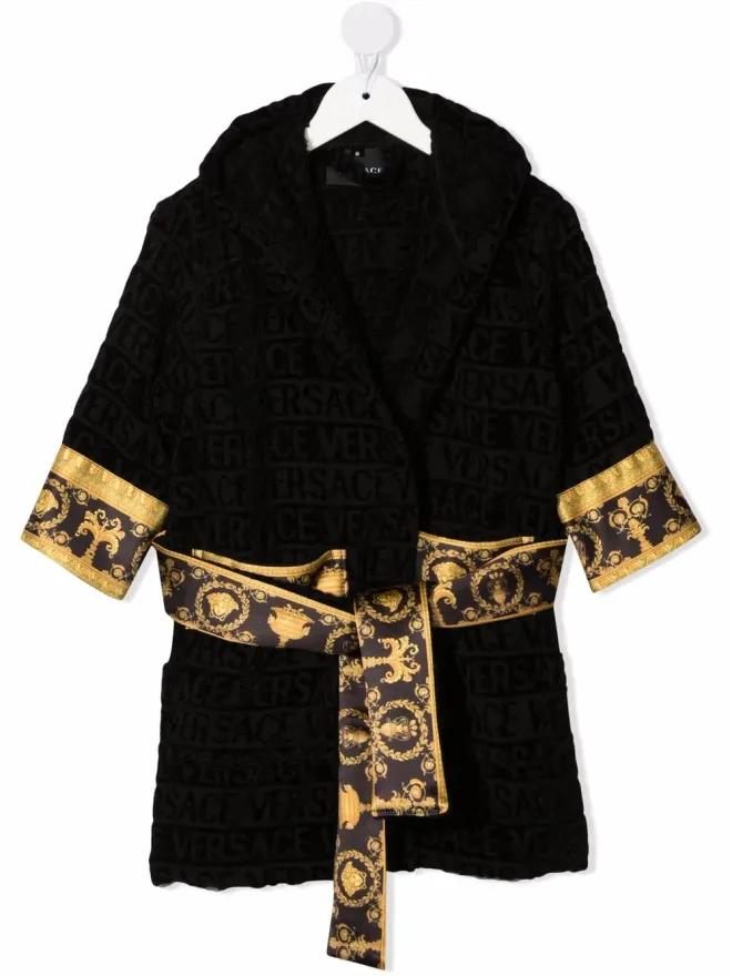 Versace Kids Versace Kids I Love Baroque フード付きバスローブの商品画像