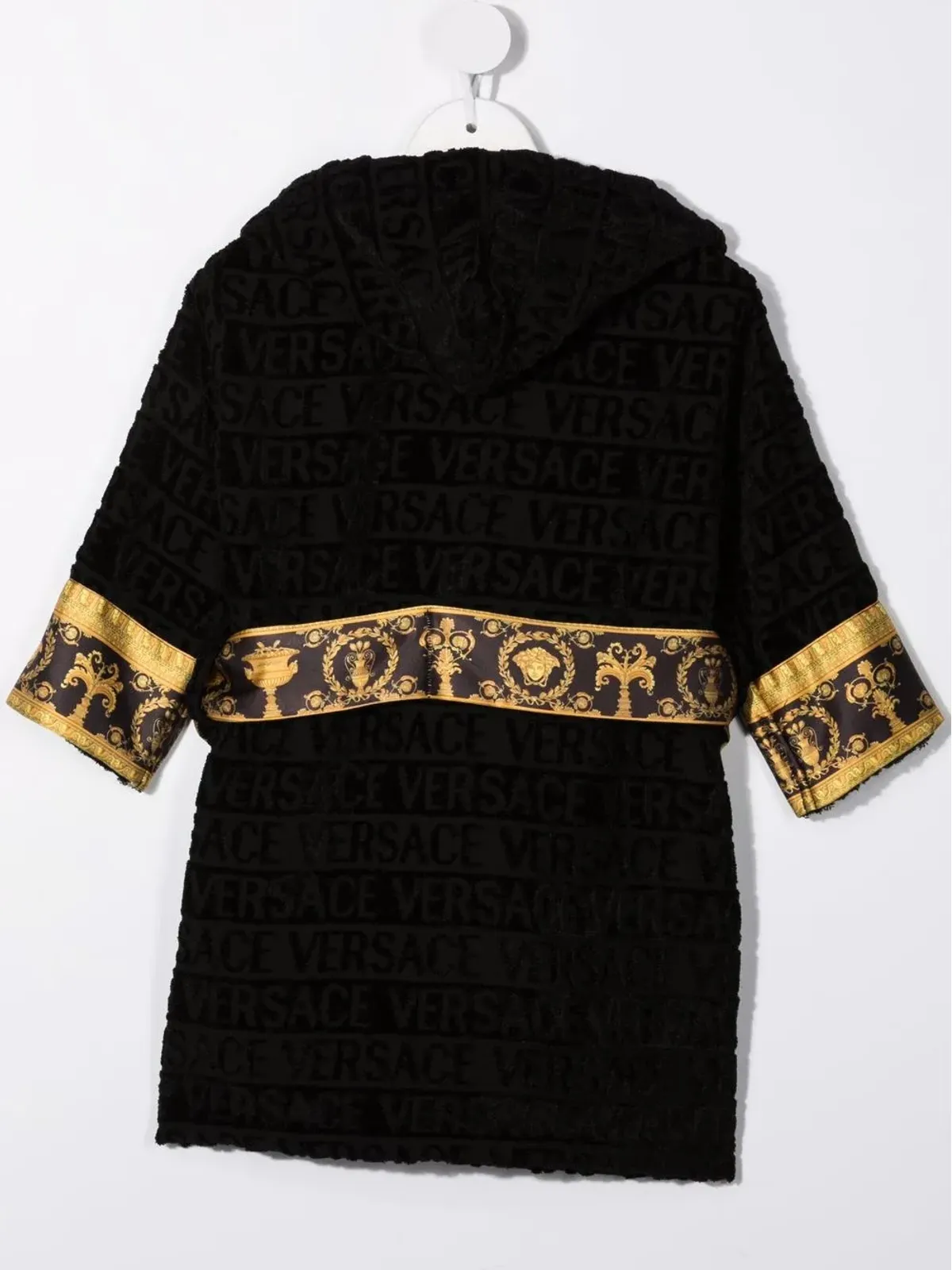 Versace Kids I Love Baroque フード付きバスローブ - 画像2