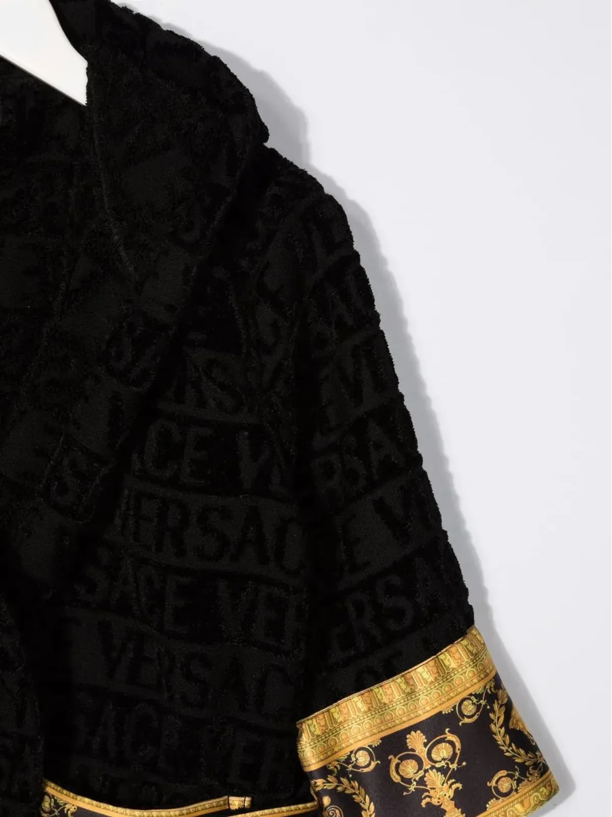 Versace Kids I Love Baroque フード付きバスローブ - 画像3