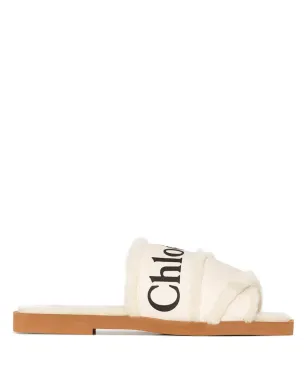 Chloé Woody ロゴテープ フラットサンダル - サムネイル1