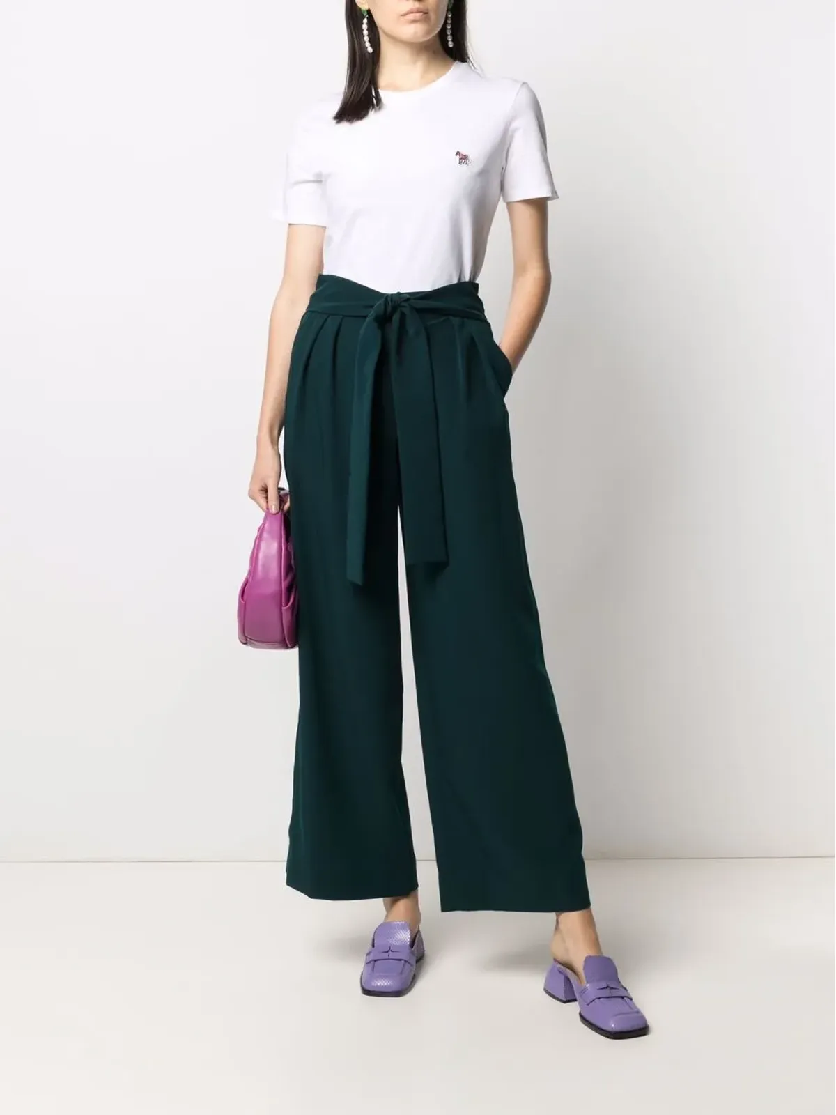 PS Paul Smith ロゴパッチ オーガニックコットン Tシャツ - 画像2
