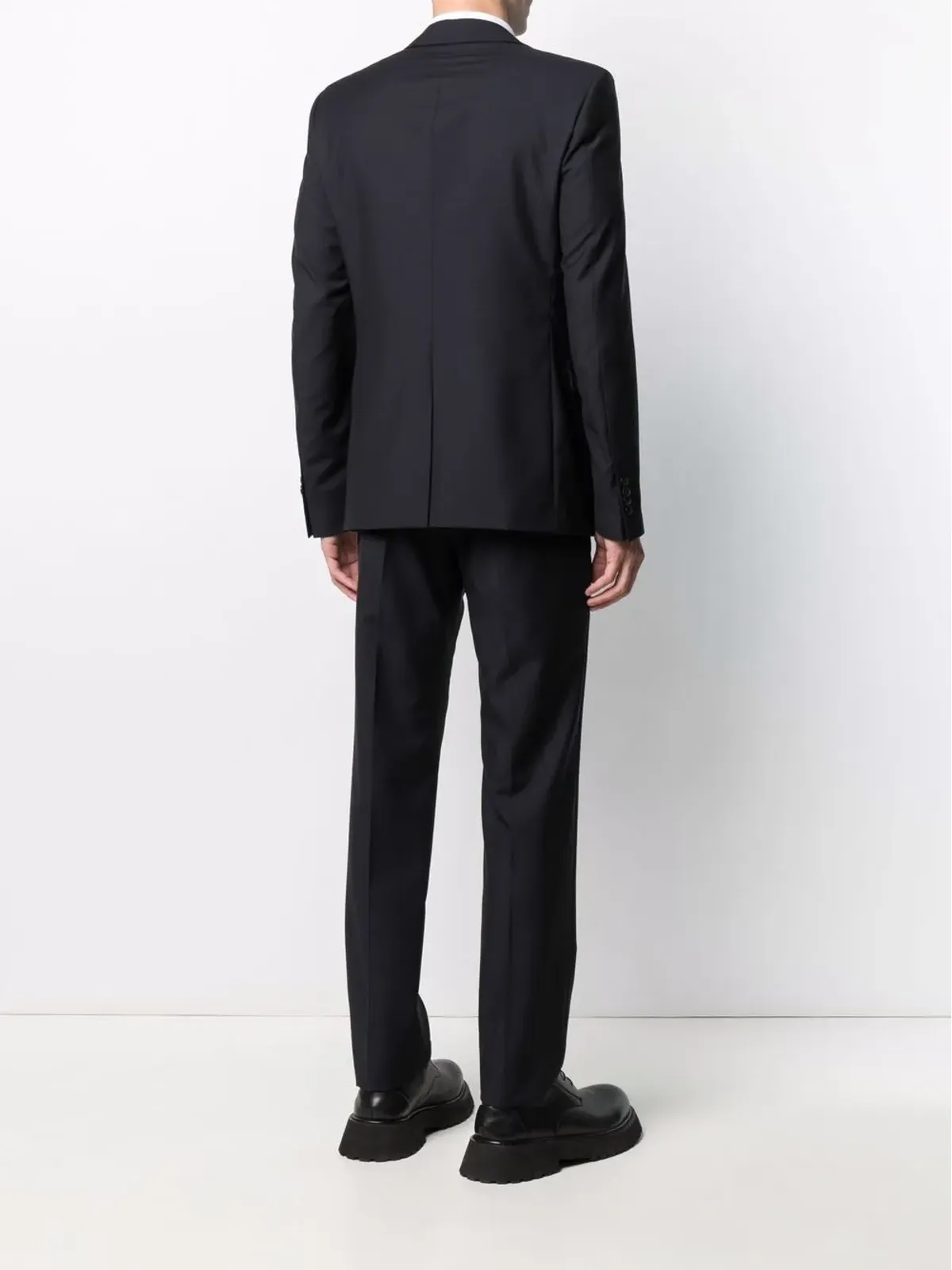 Prada シングルブレスト ヴァージンウール混紳士スーツ - 画像4