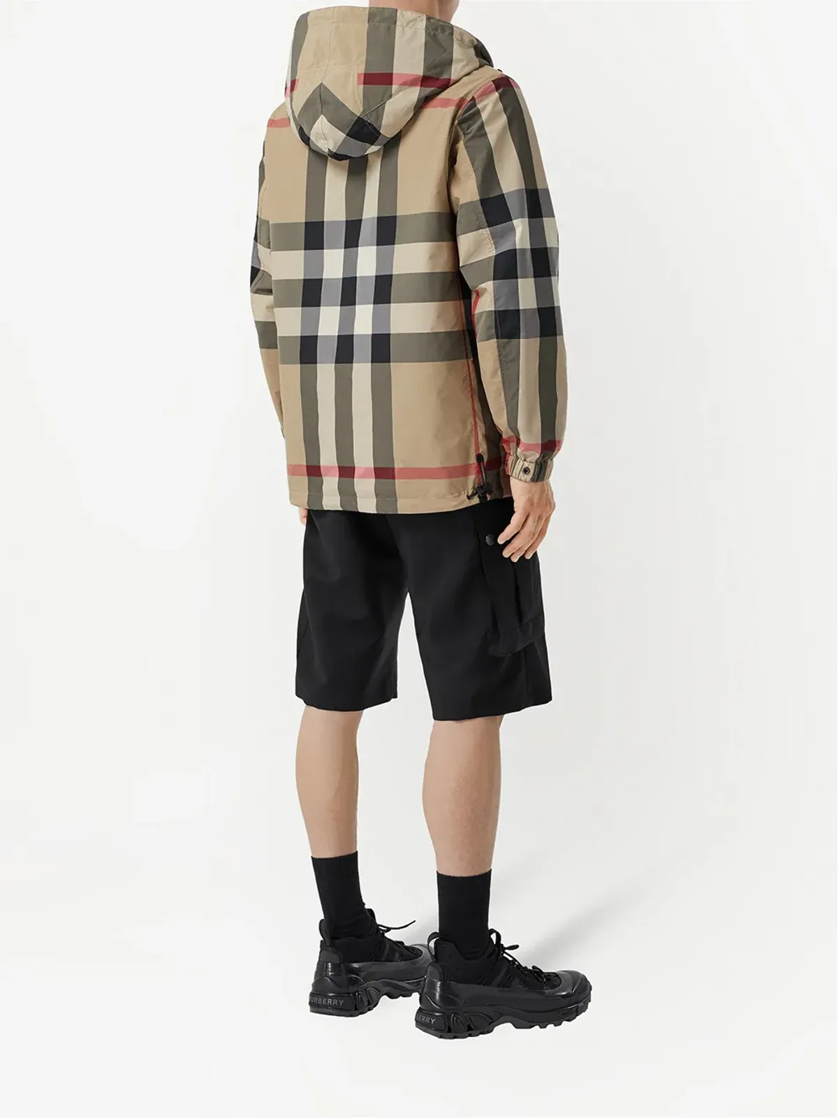 Burberry リバーシブル チェック柄 フード付きジャケット - 画像4
