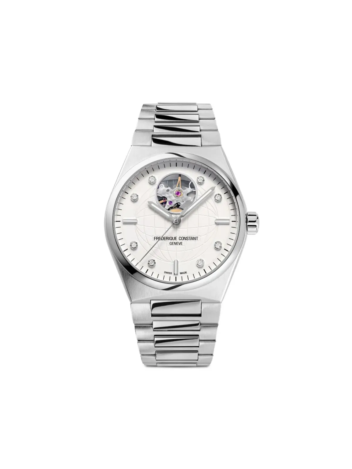 Frederique Constant ハイライフ レディース オートマチック ハートビート 34mm - シルバー - 画像1