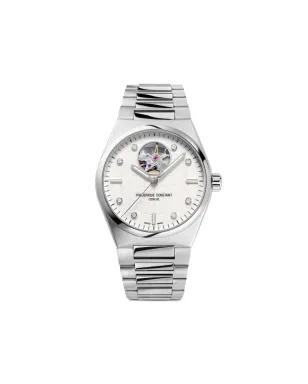 Frederique Constant ハイライフ レディース オートマチック ハートビート 34mm - シルバー - サムネイル1