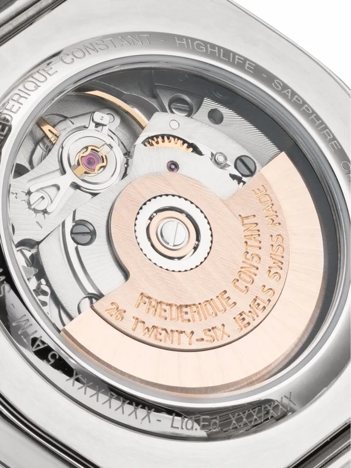 Frederique Constant ハイライフ レディース オートマチック ハートビート 34mm - シルバー - 画像4