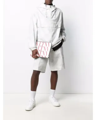 Valentino Garavani VLTN ロゴプリント クラッチバッグ - ホワイト - サムネイル2