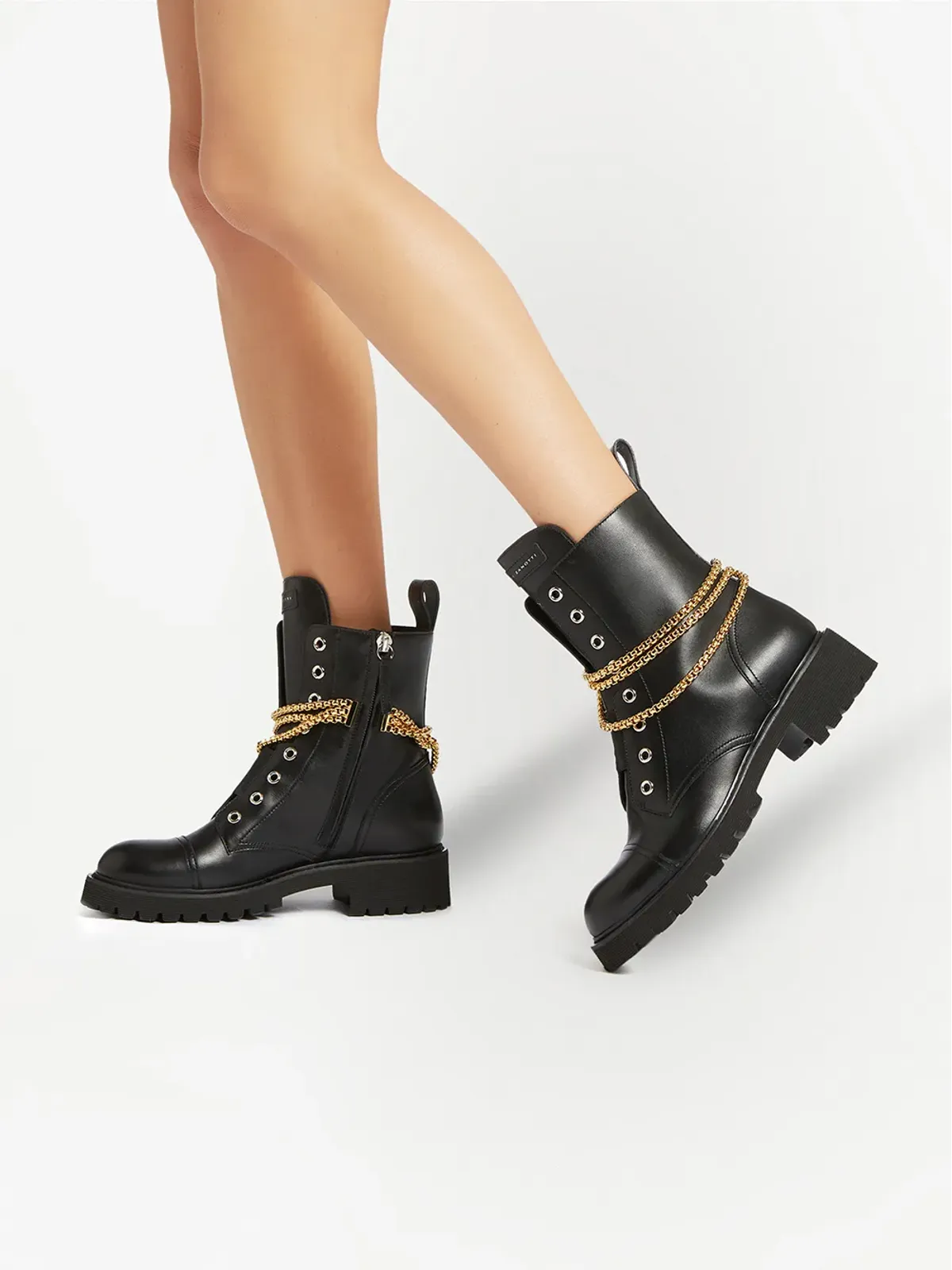 Giuseppe Zanotti Alexa チェーンディテール ブーツ - 画像5