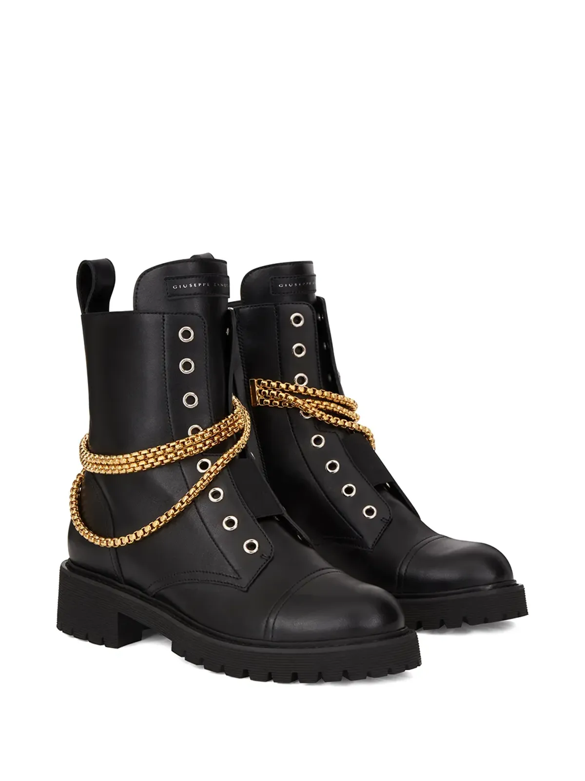 Giuseppe Zanotti Alexa チェーンディテール ブーツ - 画像2