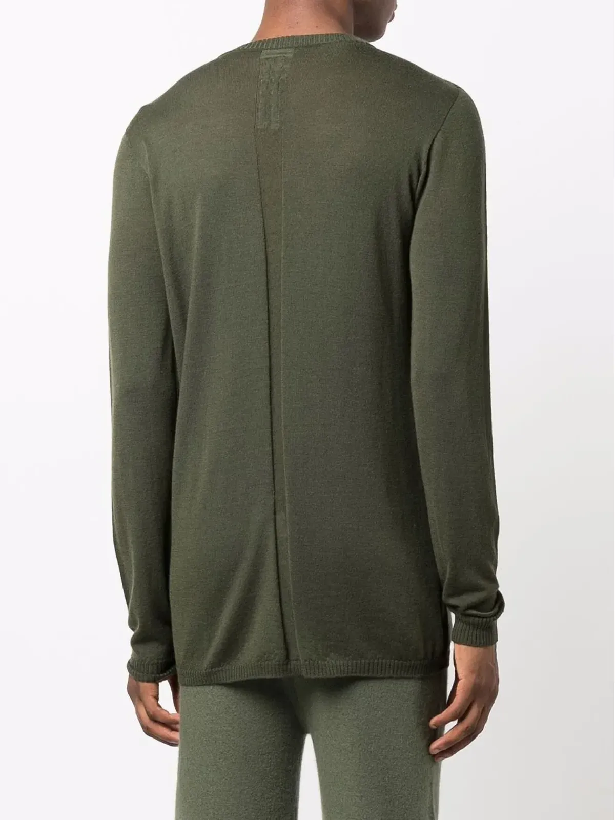 Rick Owens ファインニットウールジャンパー - グリーン - 画像4