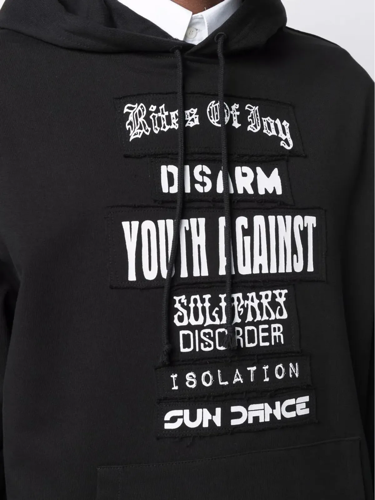 Raf Simons パッチディテール コットン フーディー - 画像5