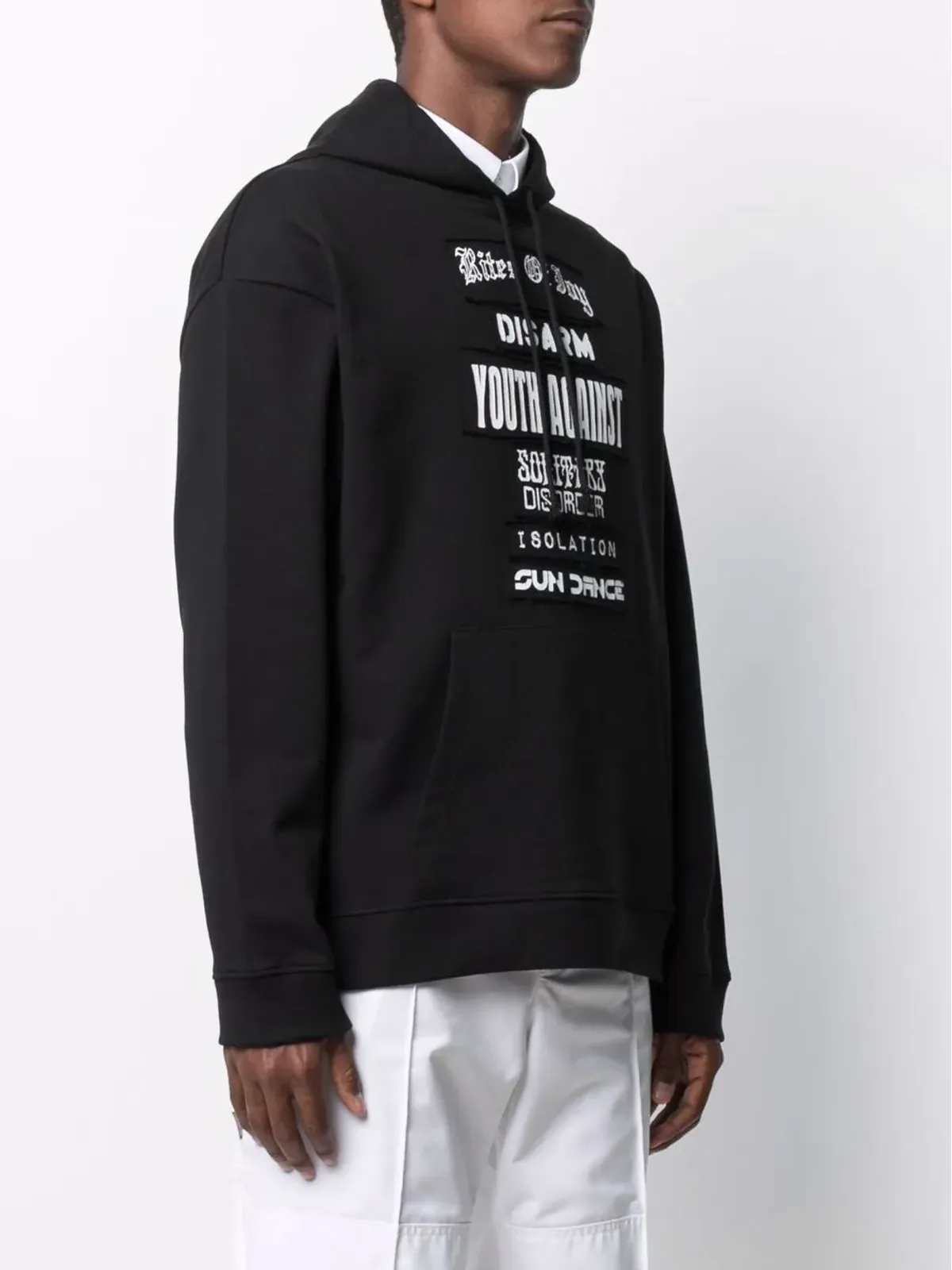 Raf Simons パッチディテール コットン フーディー - 画像3