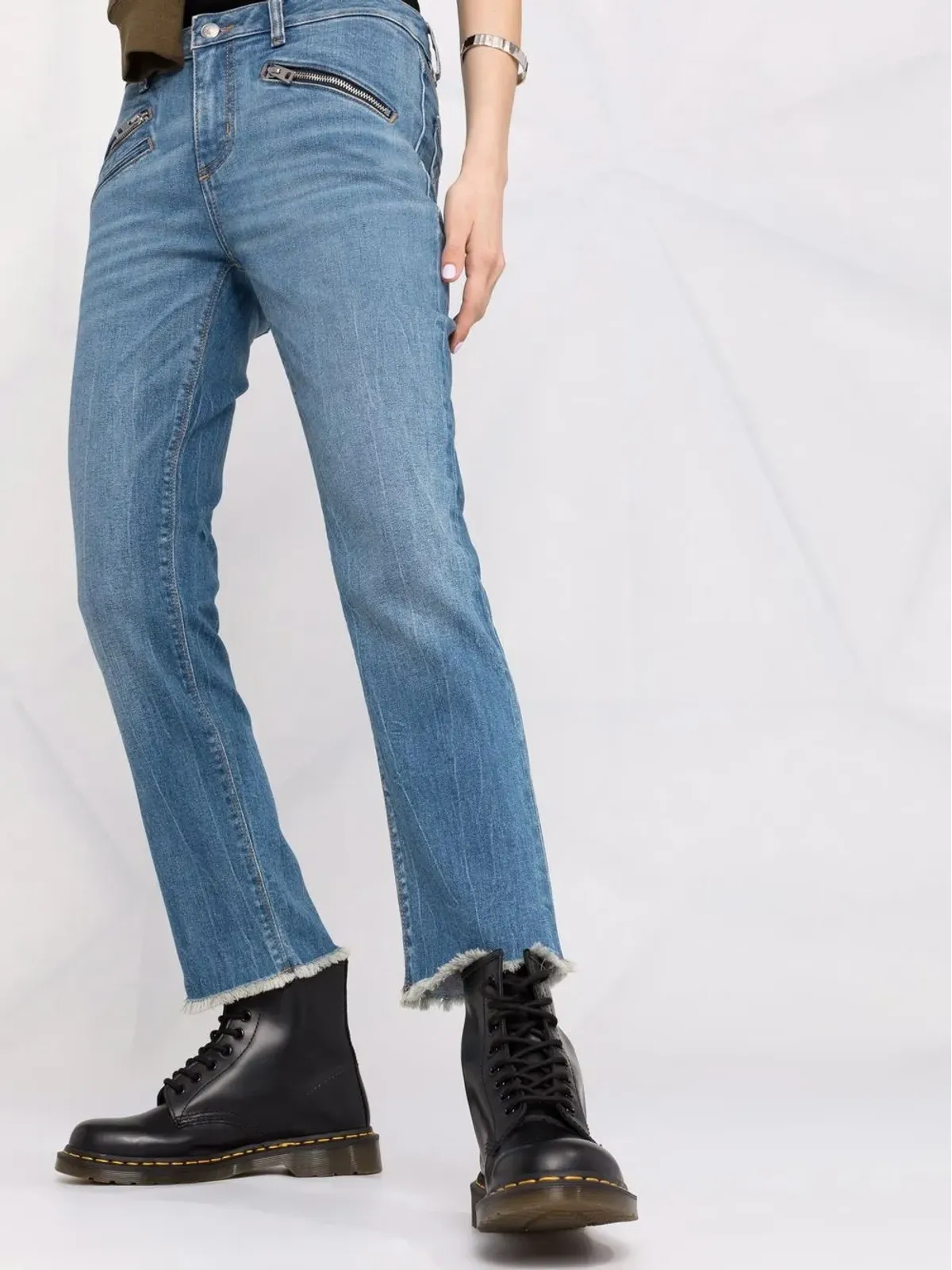 Zadig&Voltaire Ava スリムカット クロップドジーンズ - ブルー - 画像5
