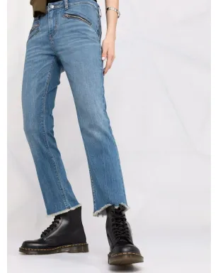 Zadig&Voltaire Ava スリムカット クロップドジーンズ - ブルー - サムネイル5