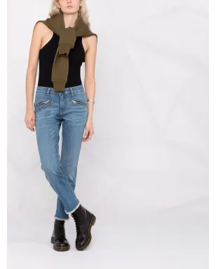Zadig&Voltaire Ava スリムカット クロップドジーンズ - ブルー - サムネイル2