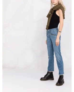 Zadig&Voltaire Ava スリムカット クロップドジーンズ - ブルー - サムネイル4