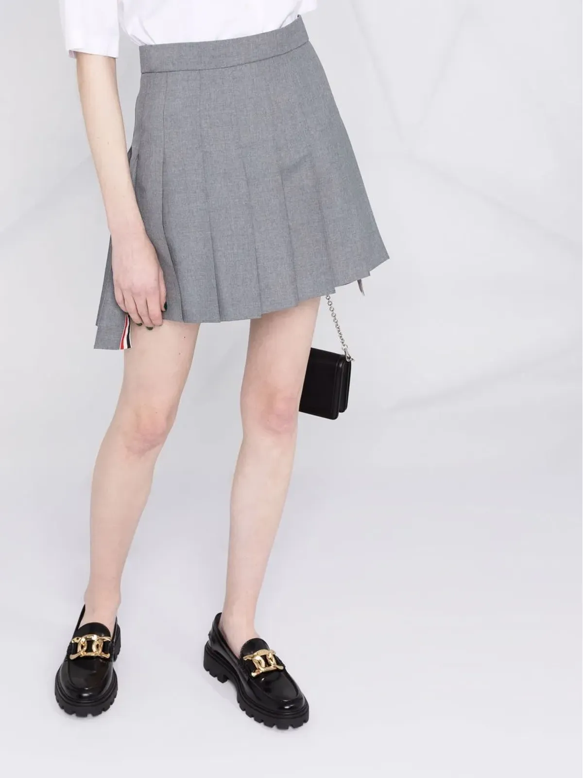 Thom Browne RWBプリーツミニスカート - 画像5