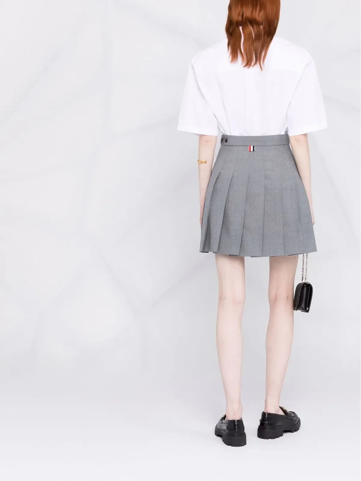 Thom Browne RWBプリーツミニスカート - 画像4