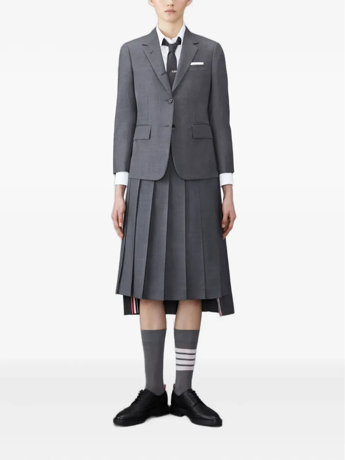 Thom Browne プリーツ入りウールジャケット - 画像3