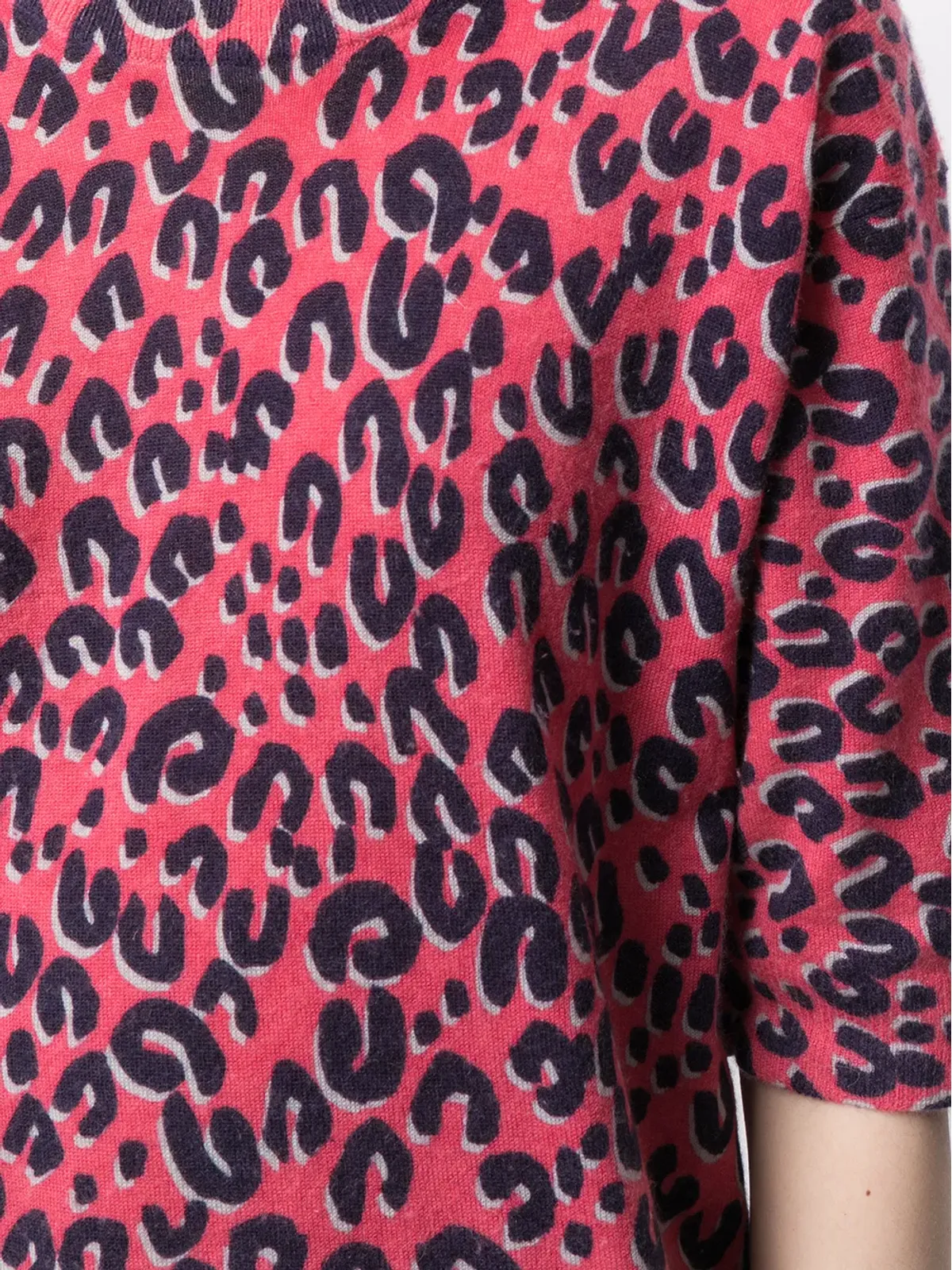 Louis Vuitton Pre-Owned スティーブン・スプラウス レオパード柄 ジャンパー ピンク - 画像5