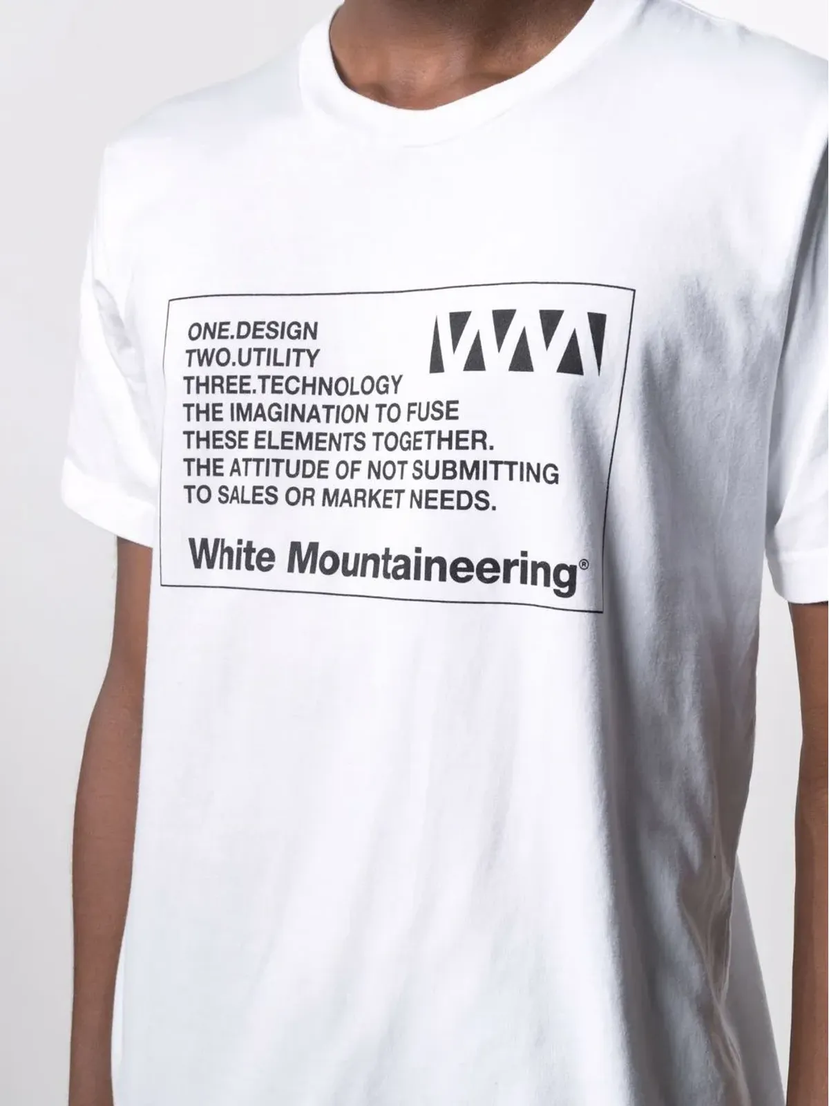 White Mountaineering グラフィックプリント コットンTシャツ - 画像5