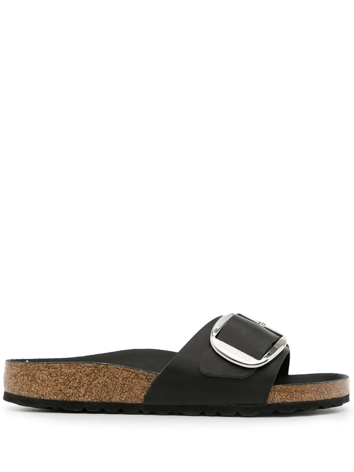 Birkenstock マドリッド ビッグバックル レザーサンダル - ブラック - 画像1