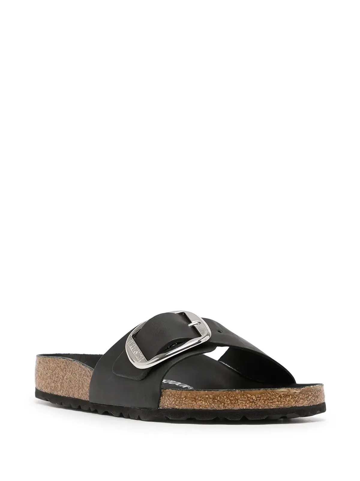 Birkenstock マドリッド ビッグバックル レザーサンダル - ブラック - 画像2