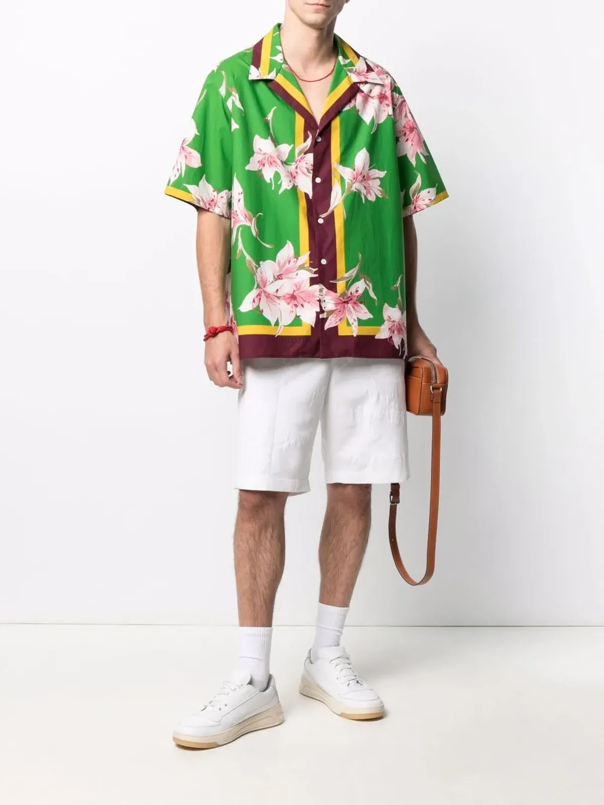 Valentino Garavani ロゴプリントジャカードショーツ - 画像2