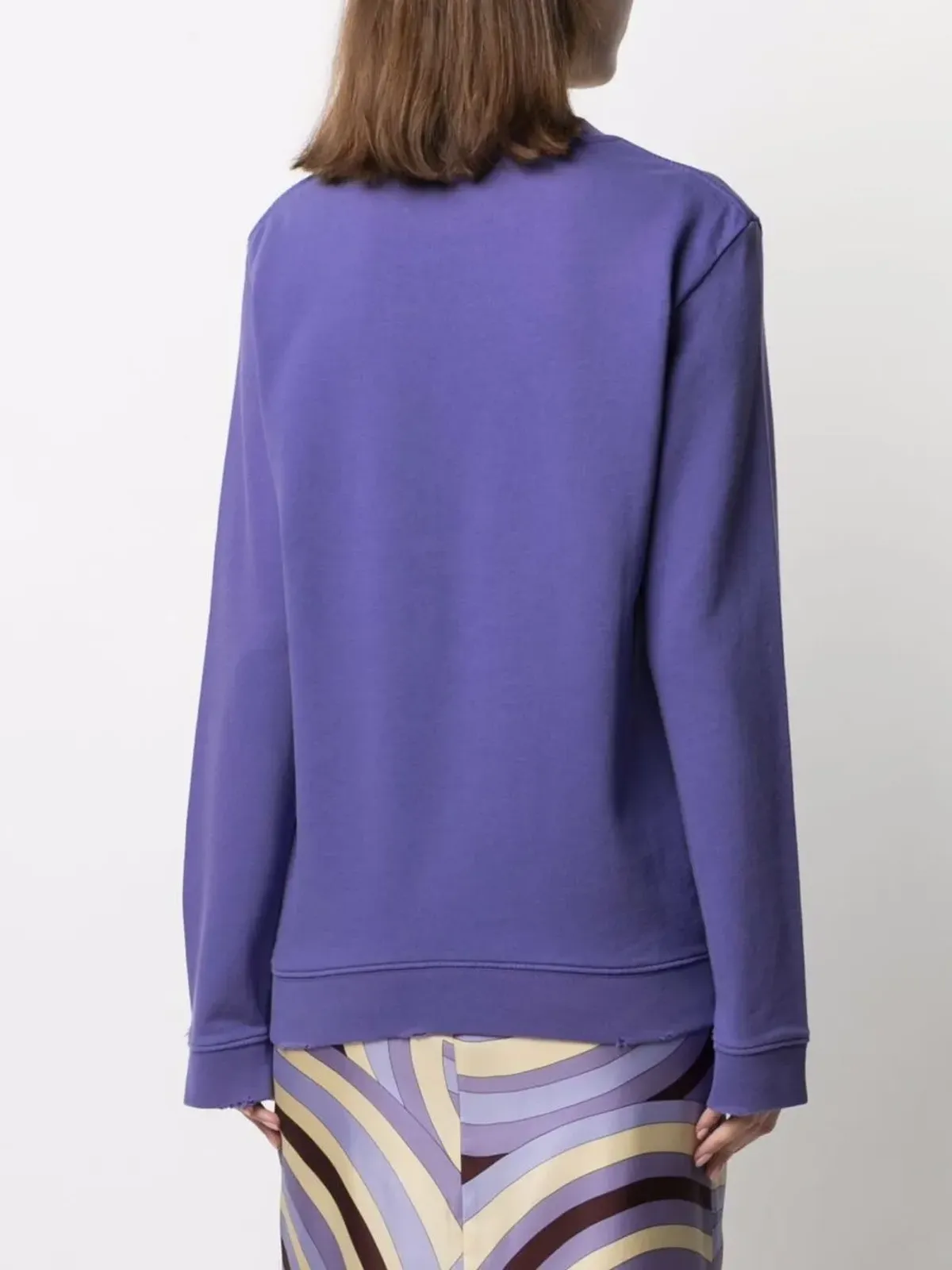 Raf Simons 紫色の写真プリントスウェットシャツ - 画像4