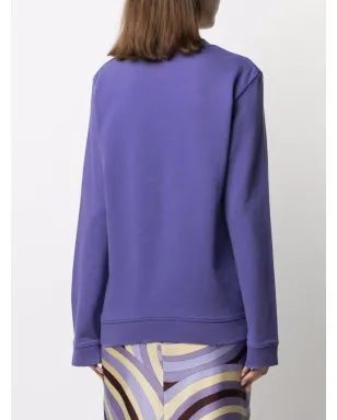 Raf Simons 紫色の写真プリントスウェットシャツ - サムネイル4