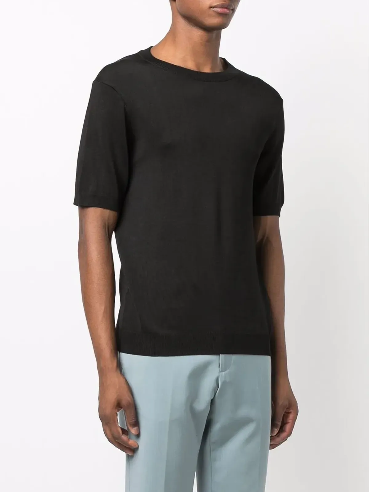 SANDRO 丸首ニットTシャツ - 画像3