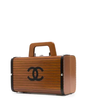 CHANEL Pre-Owned 1995 ロゴ 木製バッグ - ブラウン - サムネイル3