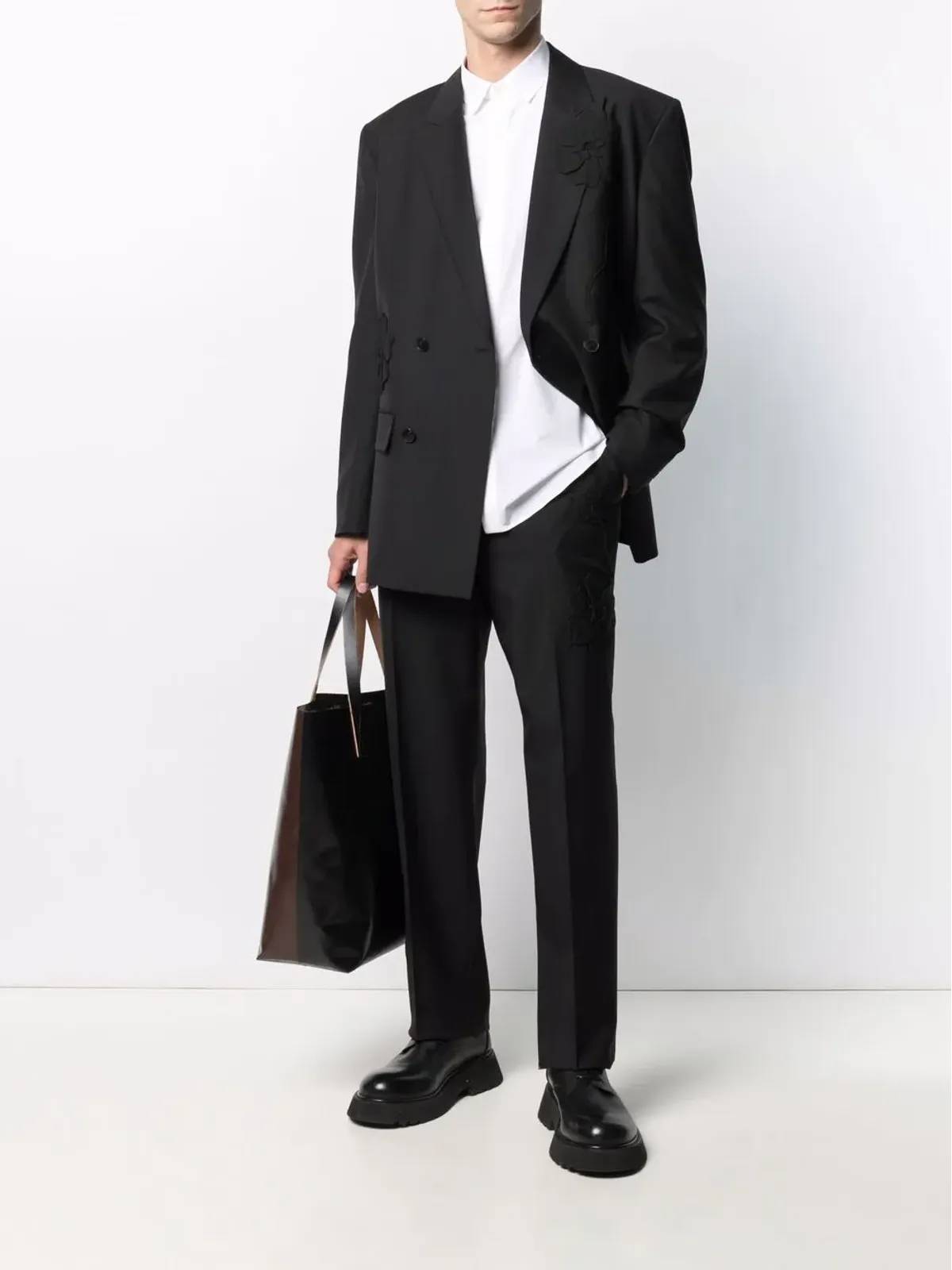 Valentino Garavani 隠しフロントボタンシャツ - 画像2