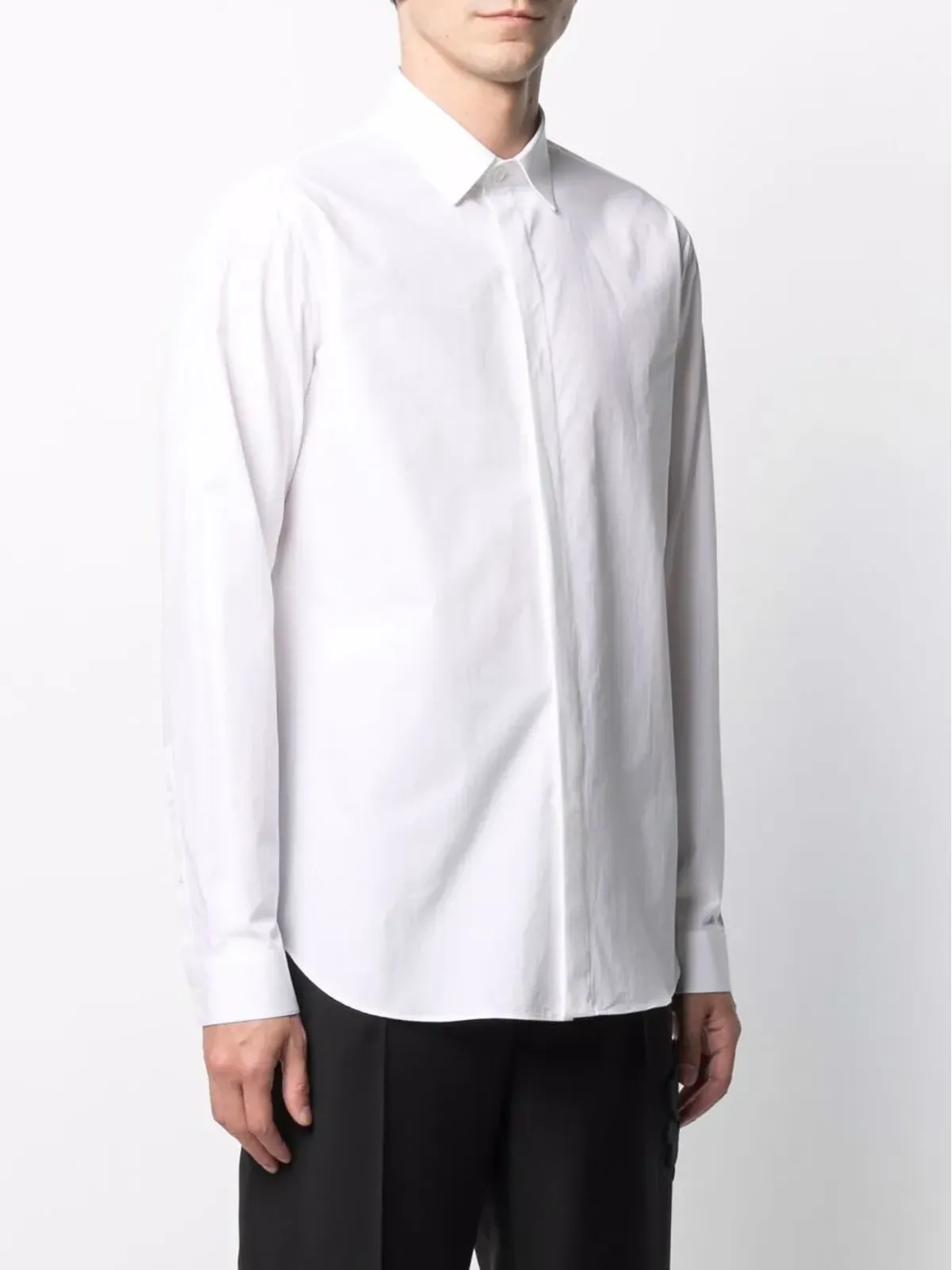 Valentino Garavani 隠しフロントボタンシャツ - 画像3